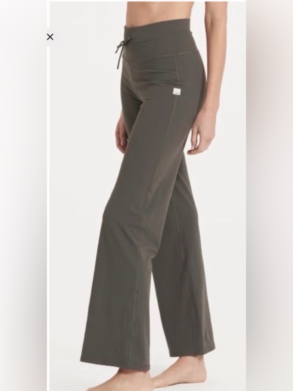 Vuori Oregano Olive Green Wide-Leg Legging Lounge Pants S?